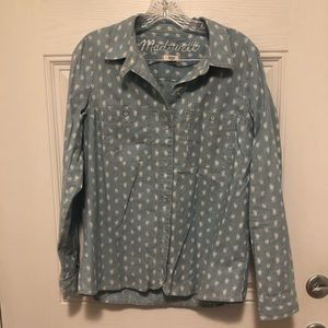 Madewell chambray medium button down shirt